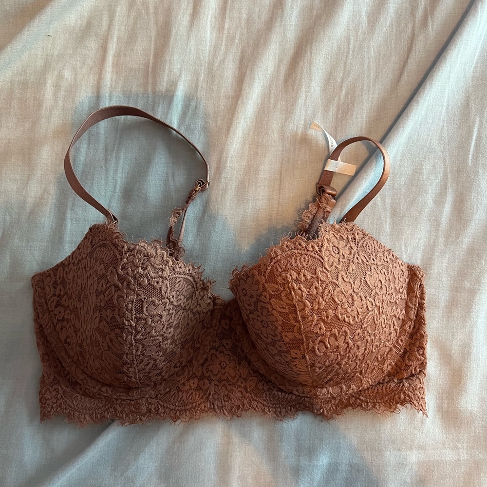 Aerie Pink Lace Bra